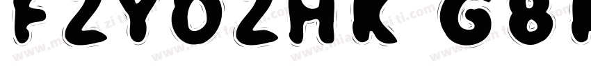 FZYDZHK GBK1 0字体转换